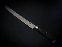 Load image into Gallery viewer, HITOHIRA TANAKA MOSUKE AOGAMI-1 DAMASCUS SAKIMARU TAKOHIKI EBONY HANDLE