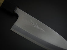 Load image into Gallery viewer, KICHIJI JOSAKU DEBA 165MM OCTAGONAL MAGNOLIA WOOD HANDLE**