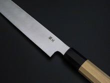 Load image into Gallery viewer, HITOHIRA KIKUCHIYO MANZO GINSAN / SILVER 3 YANAGIBA 300MM MAGNOLIA WOOD HANDLE