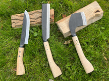 Load image into Gallery viewer, AJIKATAYA KUBIMAGARI HATCHET OAK HANDLE (DOUBLE BEVEL)*
