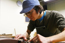 Load image into Gallery viewer, HADO GINSAN KIRITSUKE SANTOKU 180MM SAKURA / CHERRY HANDLE FORGED BY SHOGO YAMATSUKA*