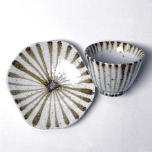 Load image into Gallery viewer, ROKURO SENKO WHITE TOGUSA CUP &amp; SAUCER SET
