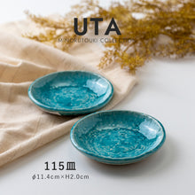 Load image into Gallery viewer, SETOYAKI UTA SMALL PLATE  (TURQUOISE)

