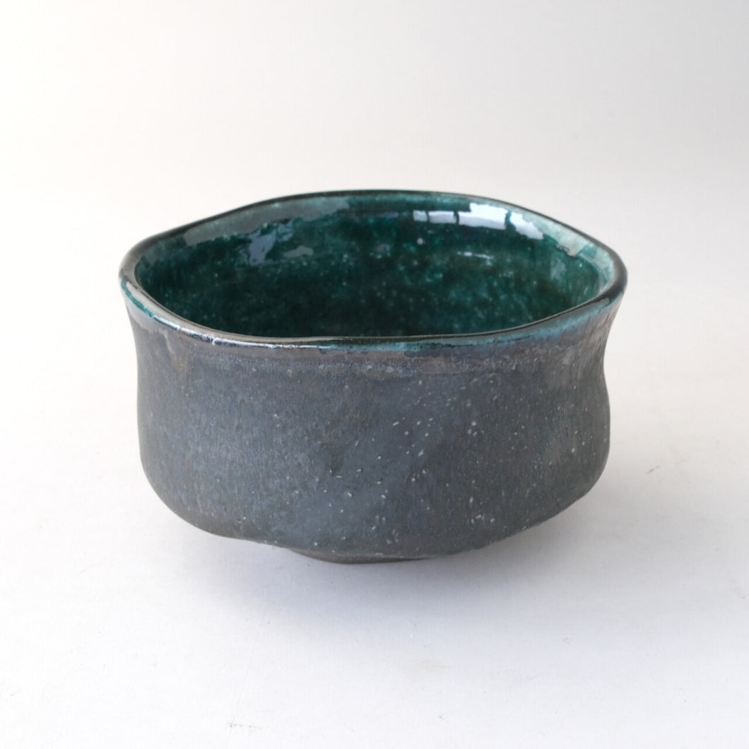 MINOYAKI BLUE CAVE MATCHA BOWL
