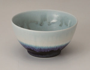 MINOYAKI PASTEL-COLOUR BLUE x NAVY MATCHA BOWL