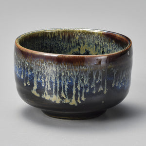 MINOYAKI BLACK BLUE MATCHA BOWL