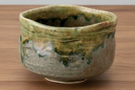 MINOYAKI TSUNAGU MASHIKO GREEN YOHEN MATCHA BOWL