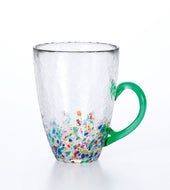 🌻TSUGARU HANDMADE VIDRO MUG CUP RURI GREEN