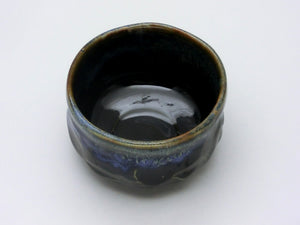MINOYAKI SHIKIAN MATCHA BOWL (BLACK BLUE)