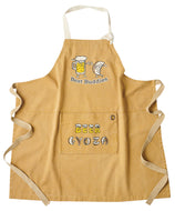 PACKABLE APRON BEER & GYOZA (BEIGE)