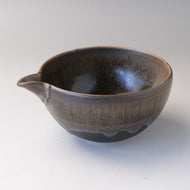 MINOYAKI IBUSHI GOLD KATAKUCHI MATCHA BOWL