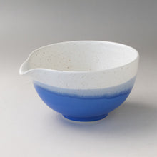 Load image into Gallery viewer, MINOYAKI SOU-KAI/BLUE SEA KATAKUCHI MATCHA BOWL
