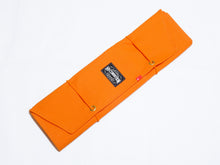 Load image into Gallery viewer, HI-CONDITION HANPU CANVAS 8 POCKETS &amp; 1 SIDE ZIPPER POCKET KNIFE ROLL ORANGE (Cotton  Carry Bag included)*
