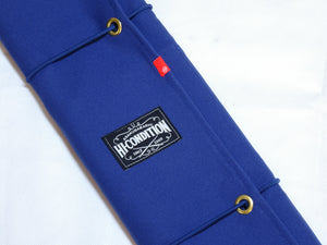 HI-CONDITION HANPU CANVAS 8 POCKETS & 1 SIDE ZIPPER POCKET KNIFE ROLL NAVY BLUE  (Cotton  Carry Bag included)*