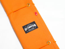Load image into Gallery viewer, HI-CONDITION HANPU CANVAS 8 POCKETS &amp; 1 SIDE ZIPPER POCKET KNIFE ROLL ORANGE (Cotton  Carry Bag included)*
