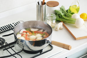 YUKIHIRA STAINLESS SAUCEPAN (4 SIZES)