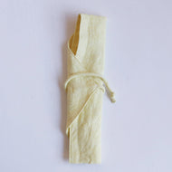 LINEN 100% CUTLERY COVER YELLOW