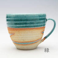 MINOYAKI RYUSAI MUG CUP GREEN