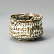 MINOYAKI MEISEN MILKY WHITE MATCHA BOWL*