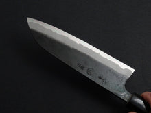 Load image into Gallery viewer, KYOHEI AOGAMI KUROUCHI SANTOKU OCTAGONAL MAGNOLIA HANDLE
