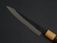 Load image into Gallery viewer, TSUNEHISA AOGAMI SUPER STAINLESS CLAD HAMMERED KUROUCHI PETTY 135MM ROSE WOOD HANDLE
