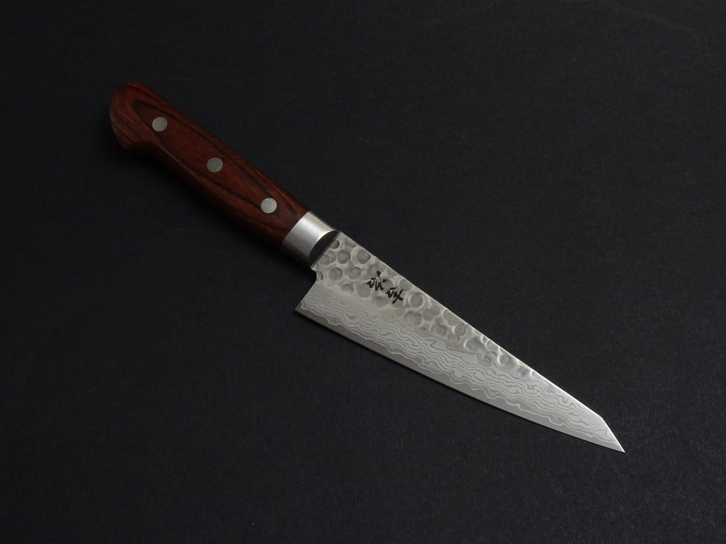 KICHIJI VG-10 HAMMERED DAMASCUS HONESUKI KAKU 150MM