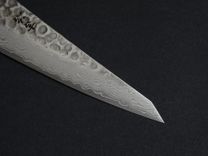 KICHIJI VG-10 HAMMERED DAMASCUS HONESUKI KAKU 150MM