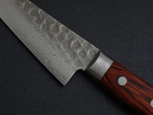 KICHIJI VG-10 HAMMERED DAMASCUS HONESUKI KAKU 150MM