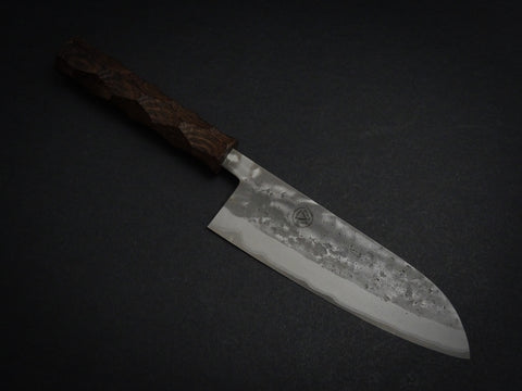 KICHIJI x NAGURI SLD NASHIJI SANTOKU 165MM NAGURI CURVED WENGE WOOD HANDLE