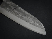 Load image into Gallery viewer, KICHIJI x NAGURI SLD NASHIJI SANTOKU 165MM NAGURI CURVED WENGE WOOD HANDLE
