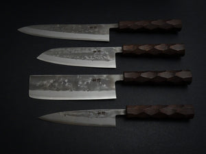 KICHIJI x NAGURI SLD NASHIJI GYUTO 210MM NAGURI CURVED WENGE WOOD HANDLE