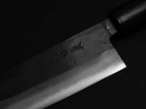 KAJIWARA AOGAMI-2 KUROUCHI DAMASCUS GYUTO 180MM ROSEWOOD HANDLE