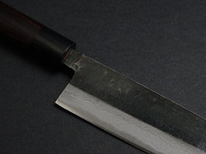 KAJIWARA AOGAMI-2 KUROUCHI DAMASCUS GYUTO 210MM ROSEWOOD HANDLE