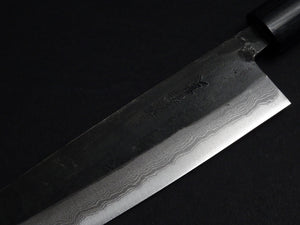 KAJIWARA AOGAMI-2 KUROUCHI DAMASCUS GYUTO 210MM ROSEWOOD HANDLE