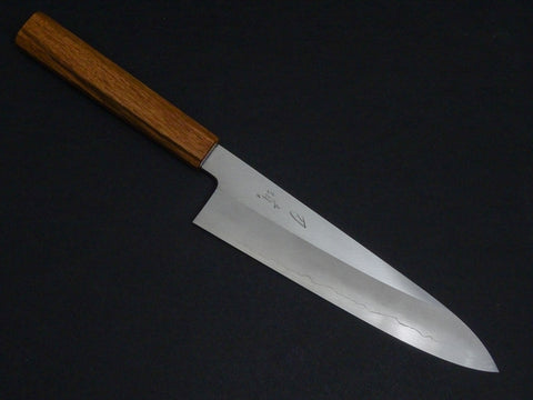 HADO GINSAN GYUTO 210MM OAKWOOD HANDLE FORGED BY SATOSHI NAKAGAWA
