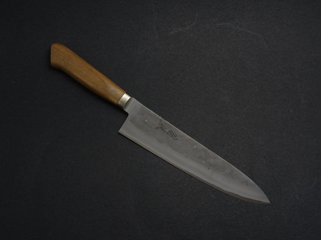 OUL AOGAMI-2 STAINLESS CLAD NASHIJI GYUTO 210MM WALNUT HANDLE