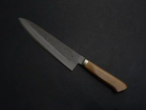 OUL AOGAMI-2 STAINLESS CLAD NASHIJI GYUTO 210MM WALNUT HANDLE