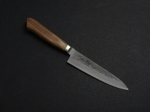 OUL AOGAMI-2 STAINLESS CLAD NASHIJI PETTY 125MM WALNUT HANDLE