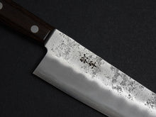 Load image into Gallery viewer, KICHIJI GINSAN NASHIJI SANTOKU KNIFE 180MM BROWN HANDLE
