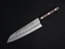 Load image into Gallery viewer, KICHIJI GINSAN NASHIJI SANTOKU KNIFE 180MM BROWN HANDLE
