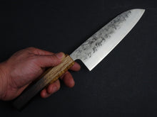 TSUNEHISA SLD WASHIJI SANTOKU OCTAGONAL BURNT OAKWOOD HANDLE