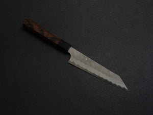 NIGARA AOGAMI SUPER CORE STAINLESS CLAD MIGAKI HAMMERED KIRITSUKE PETTY 150MM