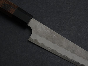 NIGARA AOGAMI SUPER CORE STAINLESS CLAD MIGAKI HAMMERED KIRITSUKE PETTY 150MM