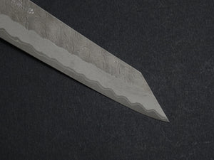 NIGARA AOGAMI SUPER CORE STAINLESS CLAD MIGAKI HAMMERED KIRITSUKE PETTY 150MM