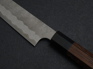 NIGARA AOGAMI SUPER CORE STAINLESS CLAD MIGAKI HAMMERED KIRITSUKE PETTY 150MM