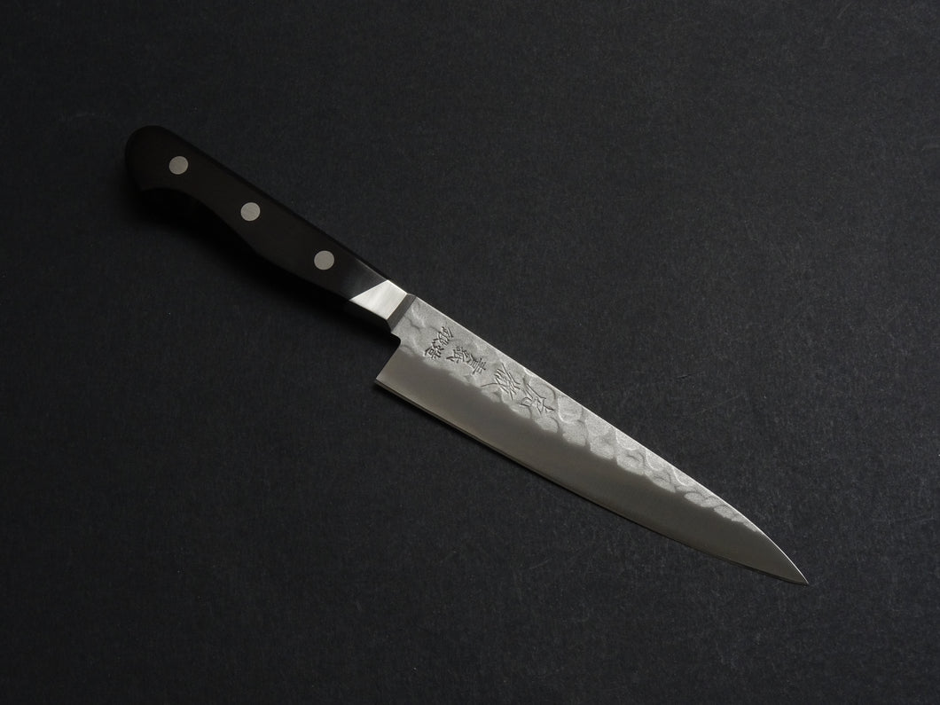 TORATETSU HAMMERED AOGAMI-2 STAINLESS CLAD PETTY 135MM