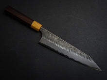 Load image into Gallery viewer, YOSHIMI AOGAMI SUPER KUROUCHI V-HAMMAERED KIRITSUKE GYUTO 210MM OCTAGONAL ROSEWOOD HANDLE
