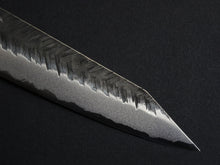 Load image into Gallery viewer, YOSHIMI AOGAMI SUPER KUROUCHI V-HAMMAERED KIRITSUKE GYUTO 210MM OCTAGONAL ROSEWOOD HANDLE
