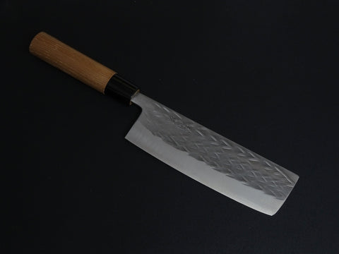 OUL SLD HAMMERED NAKIRI 165MM WALNUTWOOD HANDLE