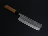 OUL SLD HAMMERED NAKIRI 165MM WALNUTWOOD HANDLE